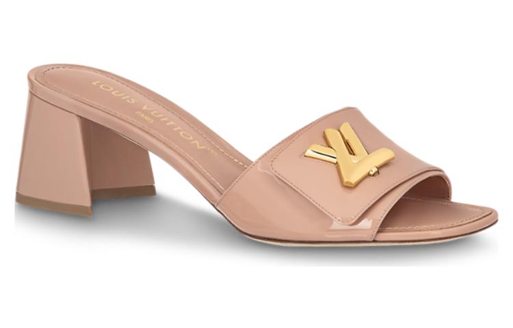 Order (Women) Louis Vuitton Shake 'Brown Leather Slides' 1ABID2