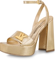 (Women) Louis Vuitton Shake 'Gold Buckle Block Heel' 1ABOOH (Women) Louis Vuitton Shake 'Gold Buckle Block Heel' 1ABOOH