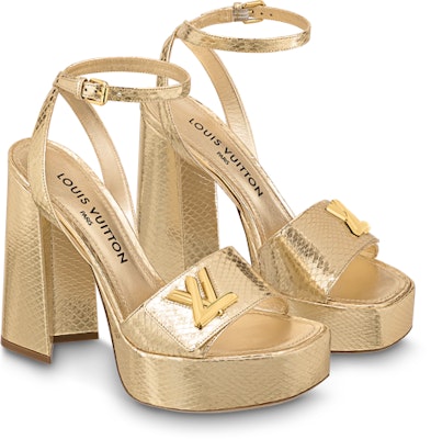 (Women) Louis Vuitton Shake 'Gold Buckle Block Heel' 1ABOOH Lookbook (Women) Louis Vuitton Shake 'Gold Buckle Block Heel' 1ABOOH