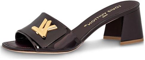 (Women) Louis Vuitton Shake 'Leather Comfort Fashion Peep-Toe Slide' Black 1ABIDW (Women) Louis Vuitton Shake 'Leather Comfort Fashion Peep-Toe Slide' Black 1ABIDW