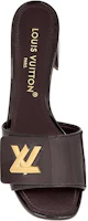 Shop (W) Louis Vuitton Shake 'Sandal Kulit Kenyamanan Fashion Peep-Toe' Hitam 1ABIDW
