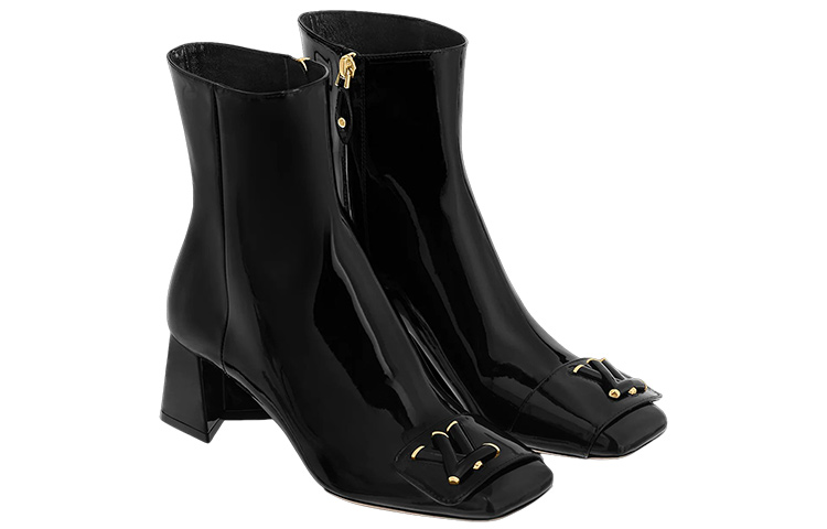 Order (W) Louis Vuitton Shake 'Patent Fashion Zip' Sepatu Boot 1AB2GQ