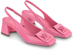 Order LOUIS VUITTON 震動 漆皮 套穿 粗跟 高跟鞋 女款 粉紅色