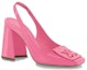 Order (W) Louis Vuitton Shake 'Pink Buckle Block Heel' Tumit Tinggi Blok Merah Jambu. 1AB0BQ