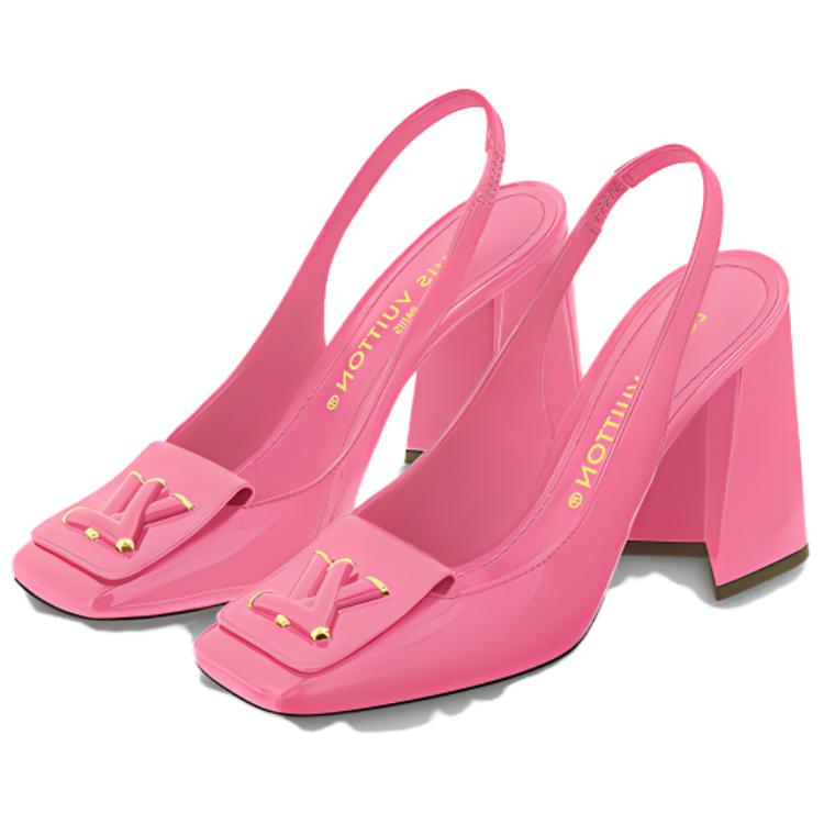 Lookbook (W) 루이비통 핑크 버클 블록힐 (or) LV 핑크 버클 블록힐 1AB0BQ