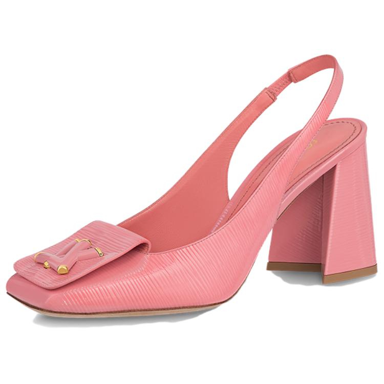 Lookbook (Women) Louis Vuitton Shake 'Pink Buckle Block Heel' 1ABUGB