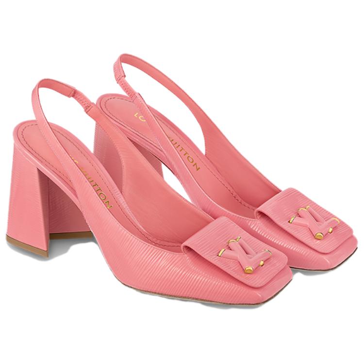 Shop (Women) Louis Vuitton Shake 'Pink Buckle Block Heel' 1ABUGB