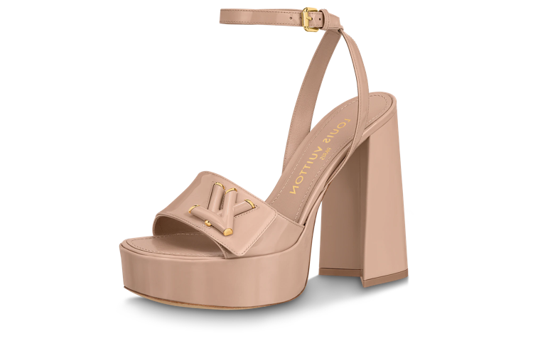 (Women) Louis Vuitton Shake 'Pink Buckle Chunky Heel' 1ABPAC