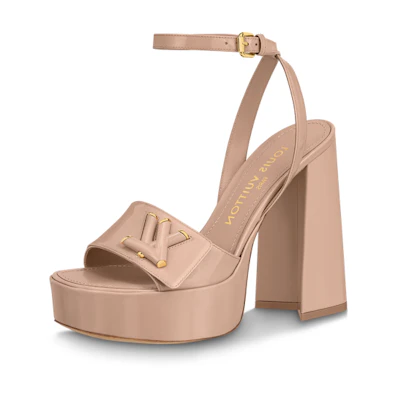 (W) LV Shake 'Pink Buckle Chunky Heel'