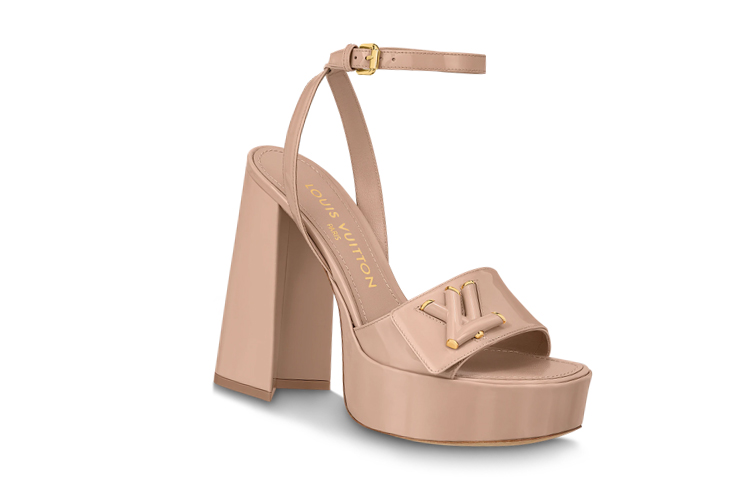 Order (W) ルイ・ヴィトン ピンクバックルチャンキーヒール 1ABPAC