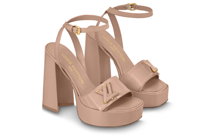 Lookbook (Women) Louis Vuitton Shake 'Pink Buckle Chunky Heel' 1ABPAC