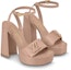 Lookbook (W) Louis Vuitton Shake 'Pink Buckle Chunky Heel' Kasut Tumit Tebal. 1ABPAC