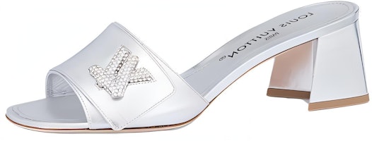 (Women) Louis Vuitton Shake 'Silver Open-Toe Slide' 1AB2OP (Women) Louis Vuitton Shake 'Silver Open-Toe Slide' 1AB2OP