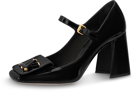 (W) Louis Vuitton Shake Negro 'Tacón Bloque Hebilla de Charol Mary Jane' 1ABUOZ Buy (W) Louis Vuitton Shake Negro 'Tacón Bloque Hebilla de Charol Mary Jane' 1ABUOZ