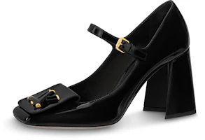 (Women) Louis Vuitton Shake Black 'Patent Buckle Mary Jane Block Heel' 1ABUOZ (Women) Louis Vuitton Shake Black 'Patent Buckle Mary Jane Block Heel' 1ABUOZ