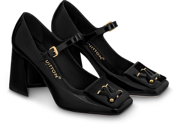 (W) Louis Vuitton Shake Hitam 'Patent Buckle Mary Jane Tumit Blok' 1ABUOZ Lookbook (W) Louis Vuitton Shake Hitam 'Patent Buckle Mary Jane Tumit Blok' 1ABUOZ