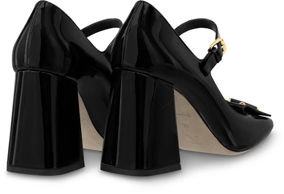 (W) Louis Vuitton Shake Hitam 'Patent Buckle Mary Jane Tumit Blok' 1ABUOZ Shop (W) Louis Vuitton Shake Hitam 'Patent Buckle Mary Jane Tumit Blok' 1ABUOZ