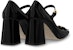 (W) Louis Vuitton Shake Hitam 'Patent Buckle Mary Jane Tumit Blok' 1ABUOZ