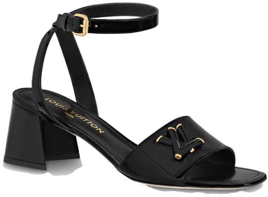 (Women) Louis Vuitton Shake Calfskin 'Block Heel Fashion Slides' Black 1ABVU8 Order (Women) Louis Vuitton Shake Calfskin 'Block Heel Fashion Slides' Black 1ABVU8