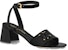 (W) Louis Vuitton Shake Calfskin 'Sandal Tinggi Fesyen Tumit Blok' Hitam 1ABVU8