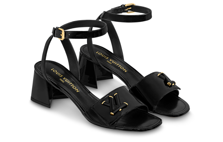 Lookbook (W) Louis Vuitton Shake Calfskin ''Mules à Talons Bloc'' Noir 1ABVU8