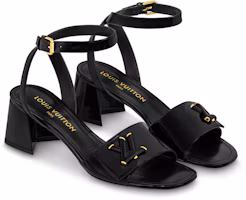 Lookbook (Women) Louis Vuitton Shake Calfskin 'Block Heel Fashion Slides' Black 1ABVU8