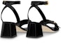 Shop (W) Louis Vuitton Shake Calfskin 'Sandal Tinggi Fesyen Tumit Blok' Hitam 1ABVU8