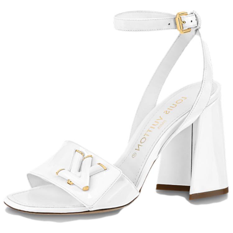 (Women) Louis Vuitton Shake Leather Open-Toe Sandal 'White' 1AB2N1