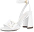 Buy (W) Louis Vuitton Shake Sandal Kulit Hujung Terbuka 'Putih' 1AB2N1
