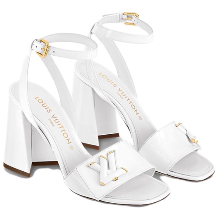 Lookbook (Women) Louis Vuitton Shake Leather Open-Toe Sandal 'White' 1AB2N1