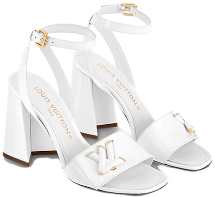 (Women) Louis Vuitton Shake Leather Open-Toe Sandal 'White' 1AB2N1 Lookbook (Women) Louis Vuitton Shake Leather Open-Toe Sandal 'White' 1AB2N1