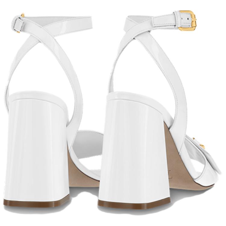 Purchase (Women) Louis Vuitton Shake Leather Open-Toe Sandal 'White' 1AB2N1