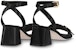 (W) Louis Vuitton Shake Sandal 'Buckle Kulit Hitam' 1AB0YN