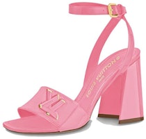 (Women) Louis Vuitton Shake Sandal 'Pink Patent Leather with Gold Buckle' 1AB2NZ (Women) Louis Vuitton Shake Sandal 'Pink Patent Leather with Gold Buckle' 1AB2NZ