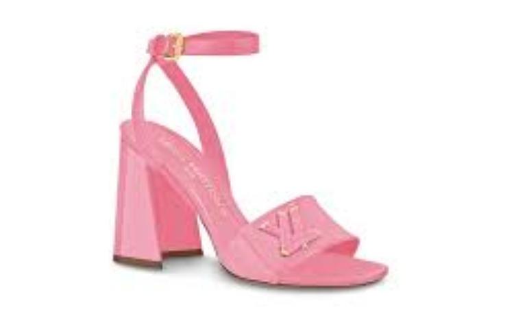 Order (W) Louis Vuitton Shake Sandal ''Roze Lakleer met Gouden Gesp'' 1AB2NZ
