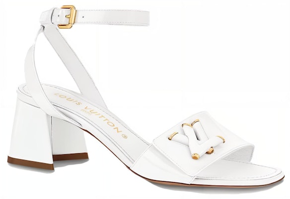 (Women) Louis Vuitton Shake Sandal 'White Buckle Block Heel' 1AB0Z2 Order (Women) Louis Vuitton Shake Sandal 'White Buckle Block Heel' 1AB0Z2