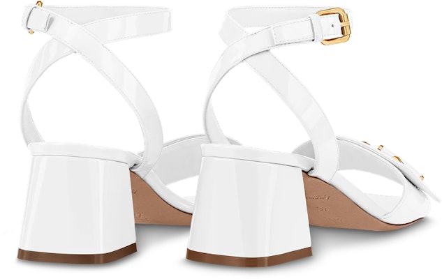 (Women) Louis Vuitton Shake Sandal 'White Buckle Block Heel' 1AB0Z2 Lookbook (Women) Louis Vuitton Shake Sandal 'White Buckle Block Heel' 1AB0Z2