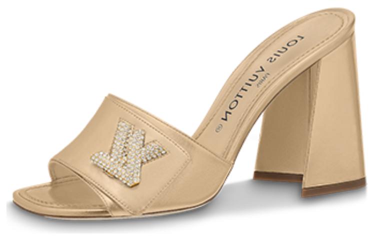 (Women) Louis Vuitton Shake Slides 'Gold Open-Toe' 1AB1KF