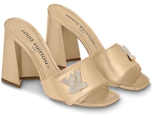 (Women) Louis Vuitton Shake Slides 'Gold Open-Toe' 1AB1KF Order (Women) Louis Vuitton Shake Slides 'Gold Open-Toe' 1AB1KF