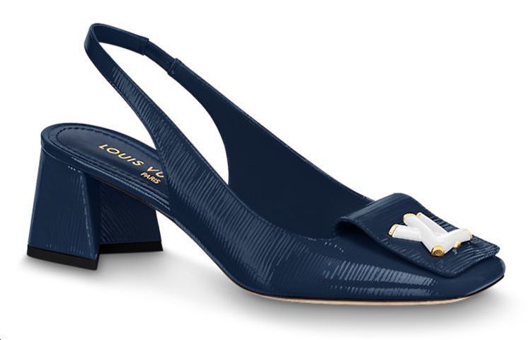Order (Women) Louis Vuitton Shake Slingback Pumps 'Navy' 1ABH7X