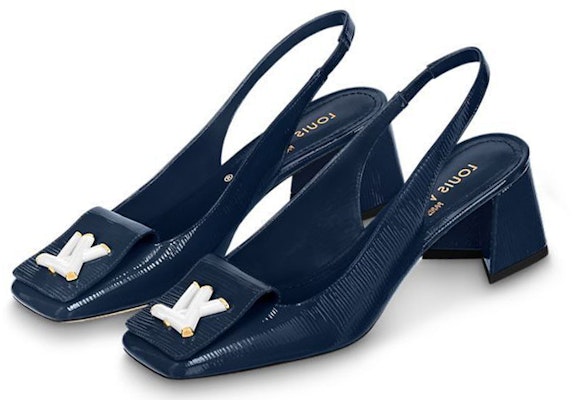 (Women) Louis Vuitton Shake Slingback Pumps 'Navy' 1ABH7X Lookbook (Women) Louis Vuitton Shake Slingback Pumps 'Navy' 1ABH7X