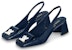 (W) Louis Vuitton Shake Slingback Pumps 'Navy - Biru' 1ABH7X