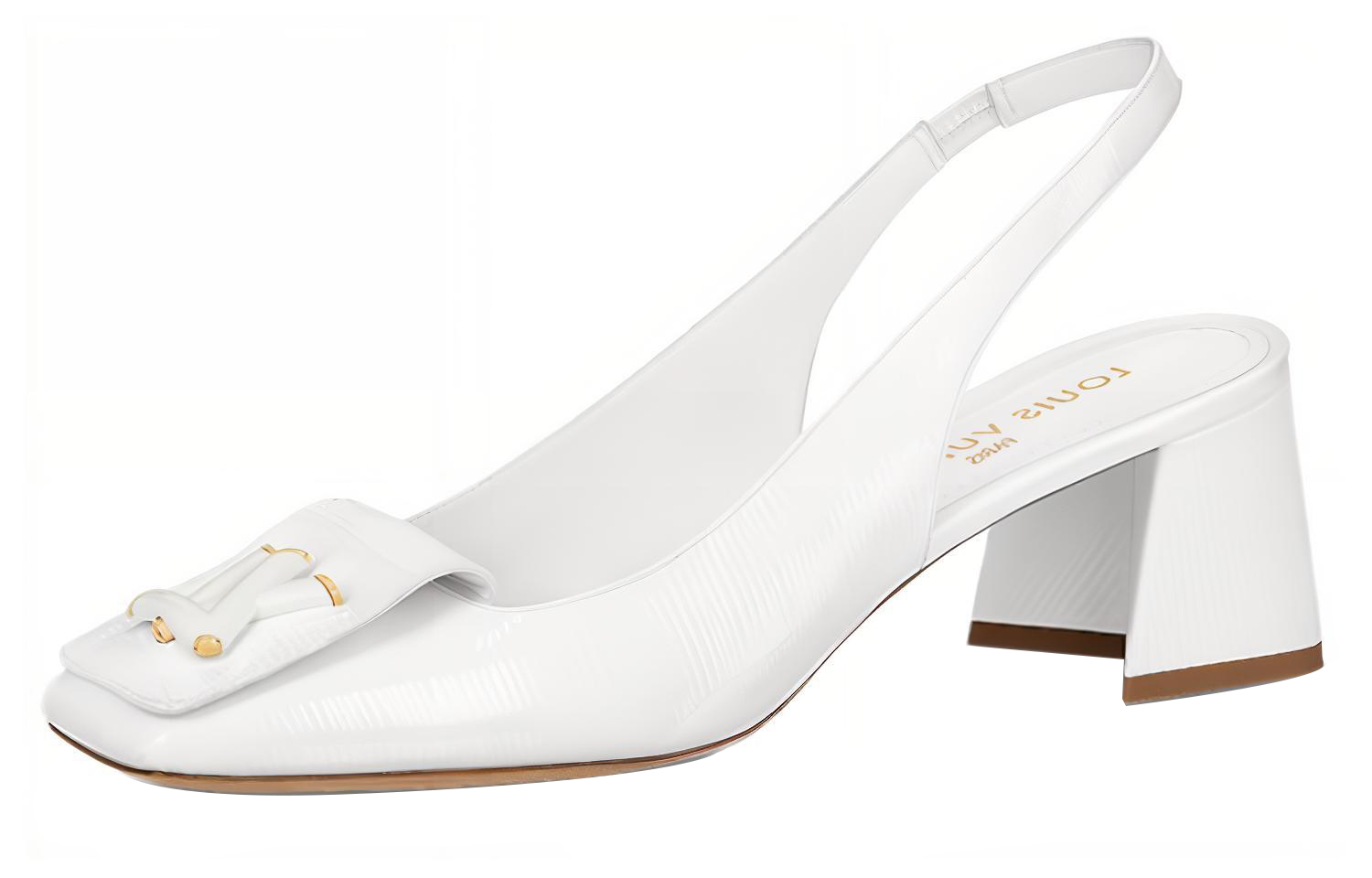 (Women) Louis Vuitton Shake Slingback Pumps 'White' 1ABH59