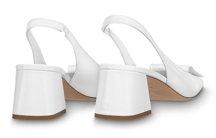 Lookbook (Women) Louis Vuitton Shake Slingback Pumps 'White' 1ABH59