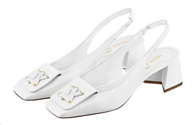 Shop (Women) Louis Vuitton Shake Slingback Pumps 'White' 1AB0UP