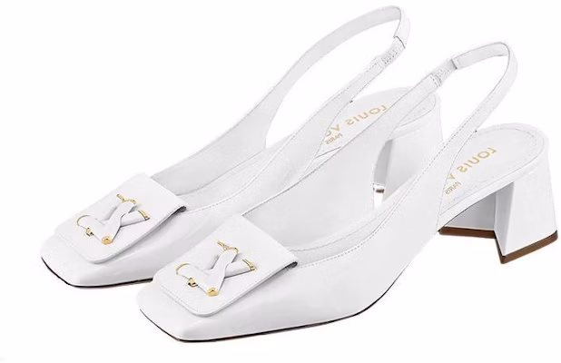 (Women) Louis Vuitton Shake Slingback Pumps 'White' 1AB0UP Shop (Women) Louis Vuitton Shake Slingback Pumps 'White' 1AB0UP
