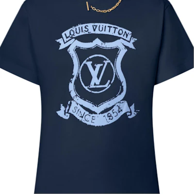 (W) 路易威登盾牌标志印花短袖圆领T恤 女款 SS25 1AI470 Sizing (W) 路易威登盾牌标志印花短袖圆领T恤 女款 SS25 1AI470