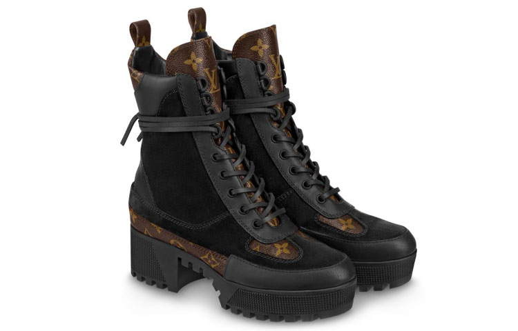 Lookbook (W) Louis Vuitton schoenen Martin laarzen ''Zwart Bruin'' 1A4XXV