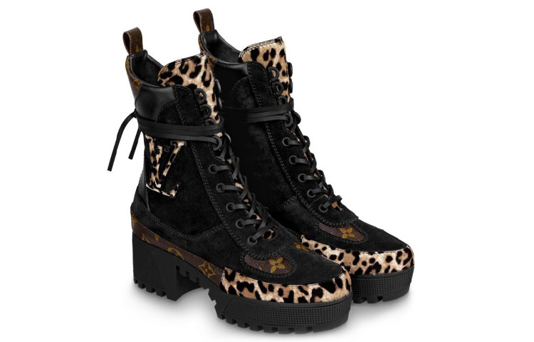 (W) LV shoes Martin boots 'Black Leopard' 圖 3