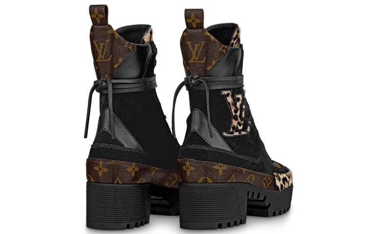 (W) LV shoes Martin boots 'Black Leopard' 圖 4